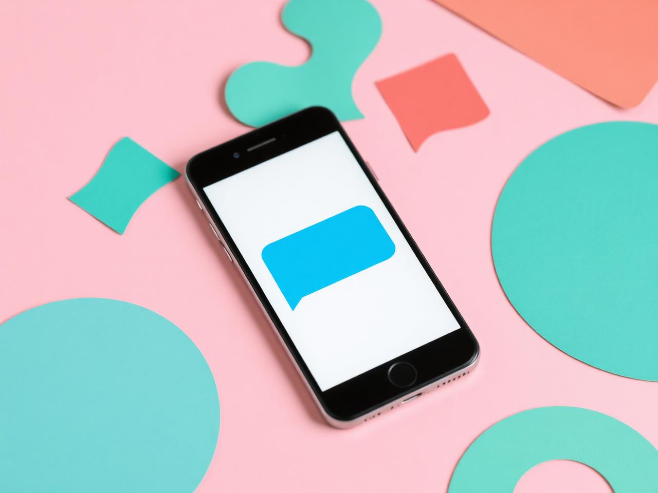 A phone displaying an SMS message